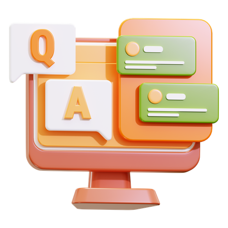 Question And Answer  3D Icon