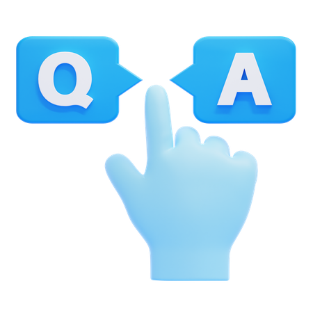 Question and Answer  3D Icon