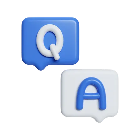 Question And Answer  3D Icon