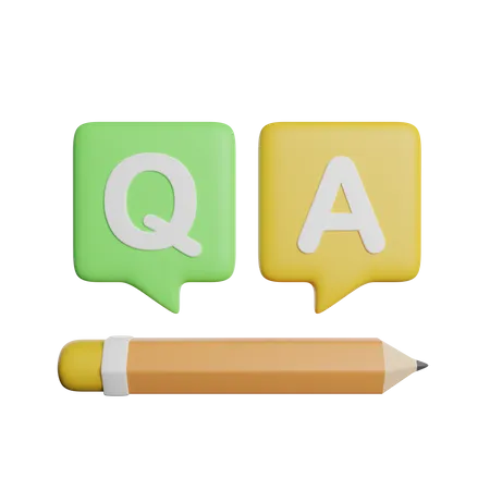 Question And Answer  3D Icon