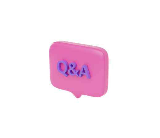 Question And Answer  3D Icon