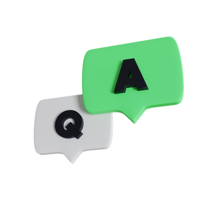 Question And Answer  3D Icon