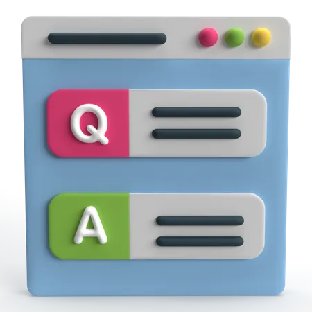 Question And Answer  3D Icon