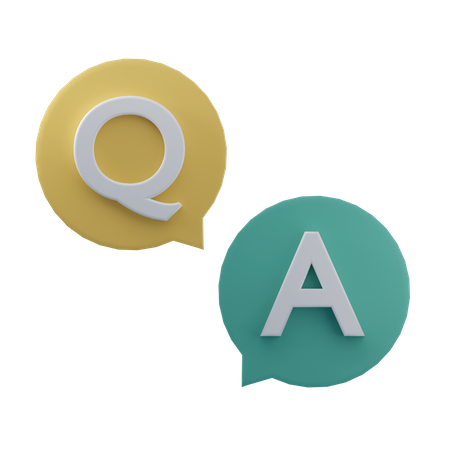 Question And Answer  3D Icon