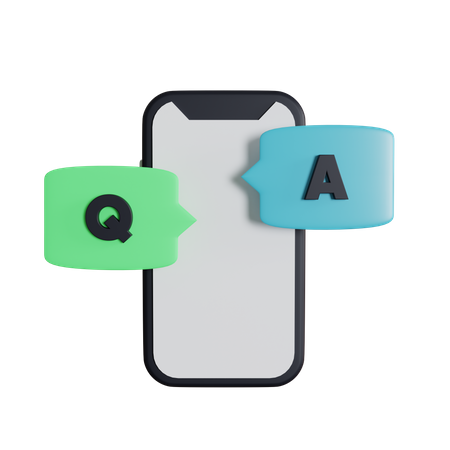 Question And Answer Customer Service  3D Icon