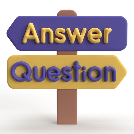 Question Answer  3D Icon