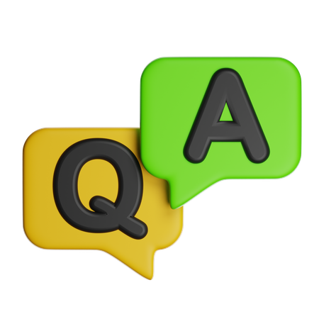 Question Answer  3D Icon