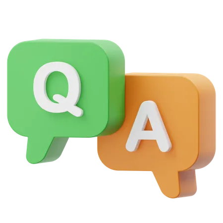 Question Answer  3D Icon