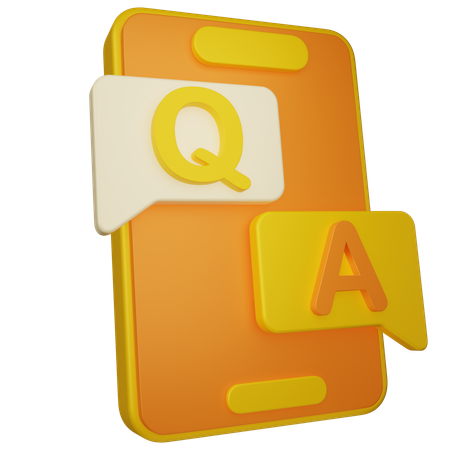 Question Answer  3D Icon