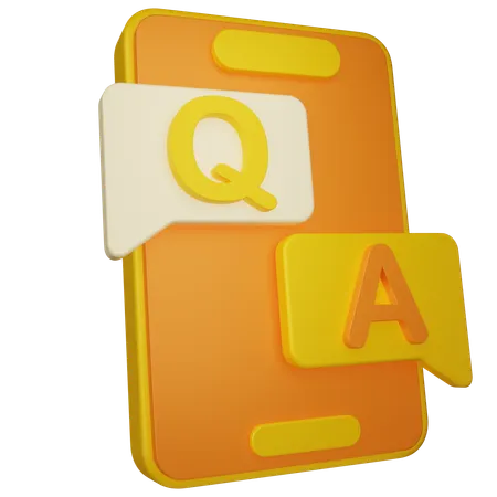 Question Answer  3D Icon