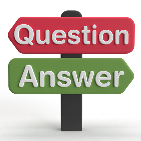 Question Answer  3D Icon