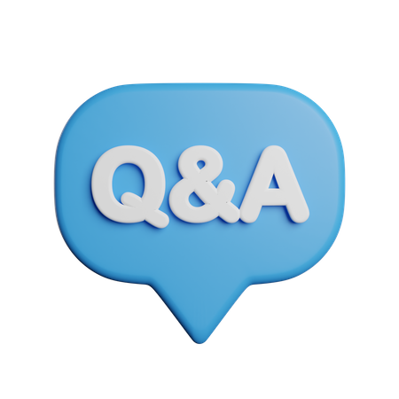 Question Answer  3D Icon