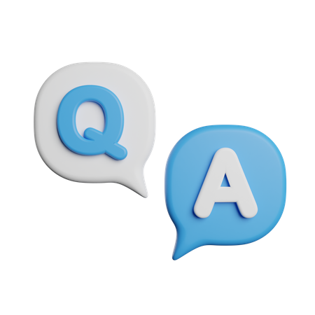 Question Answer  3D Icon