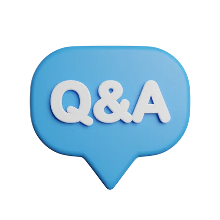 Question Answer 3D Icon