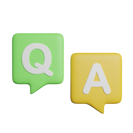Question Answer  3D Icon