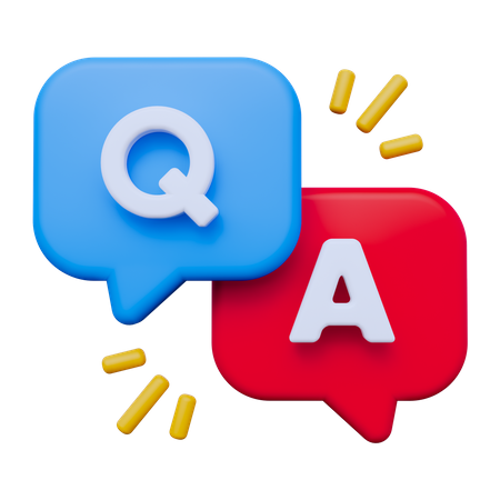 Question & Answer  3D Icon
