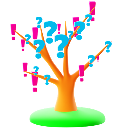 Arbre de questionnement de la connaissance  3D Icon