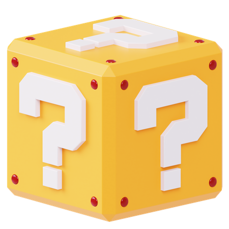 Question Block  3D Icon