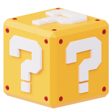 Question Block  3D Icon