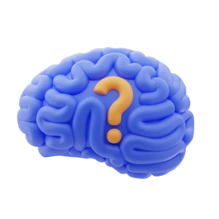 Question cérébrale  3D Icon