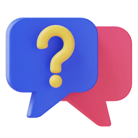 Discussion de questions  3D Icon