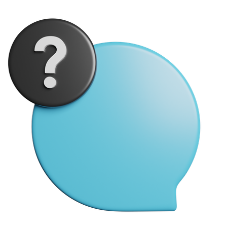 Question Chat  3D Icon