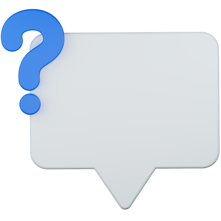 Question chat  3D Icon