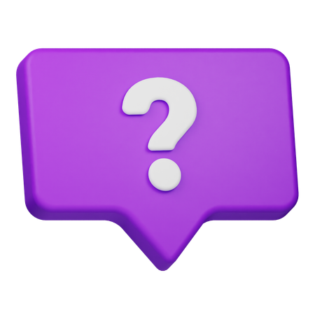 Question Chat  3D Icon