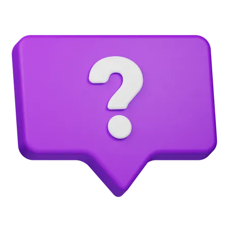 Question Chat  3D Icon