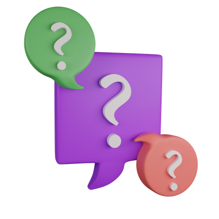 Question Chat  3D Icon