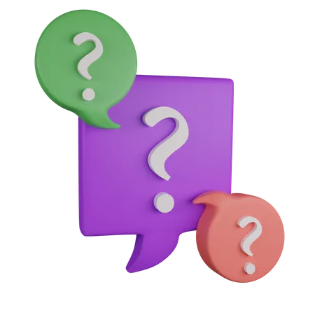 Question Chat  3D Icon