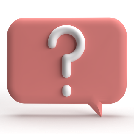 Question Chat  3D Icon