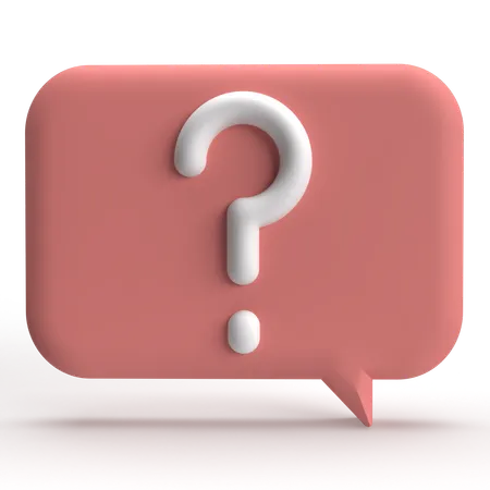 Question Chat  3D Icon