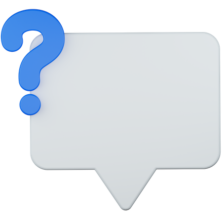 Question chat 3D Icon