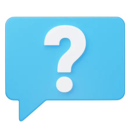 Question Chat 3 D Illustration 3D Icon