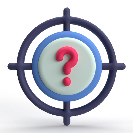 Cible de la question  3D Icon