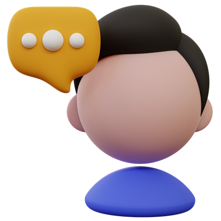 Question client  3D Icon