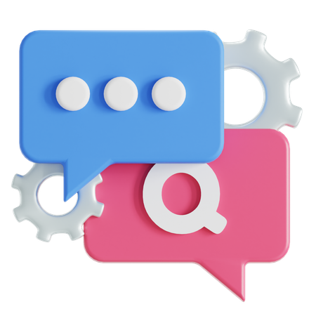 Question client  3D Icon