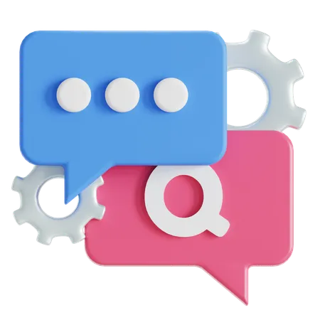 Question client  3D Icon