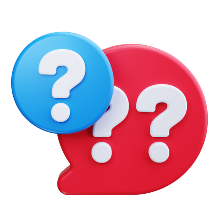 Question client  3D Icon