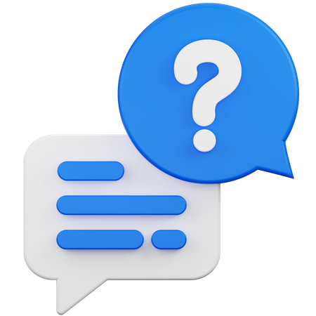 Question client  3D Icon