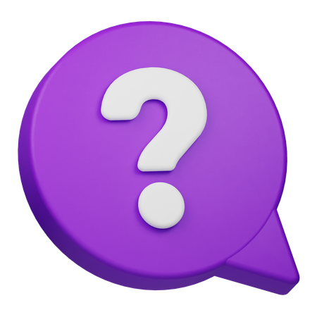 Question Comment  3D Icon