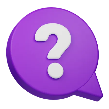 Question Comment  3D Icon