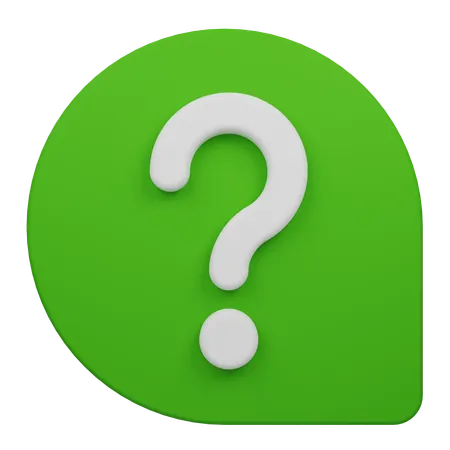 Question comment  3D Icon