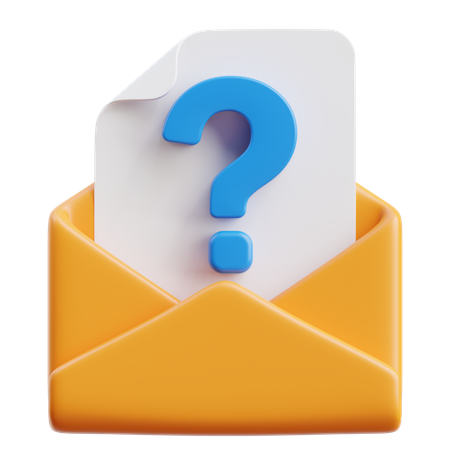 Question par courrier  3D Icon