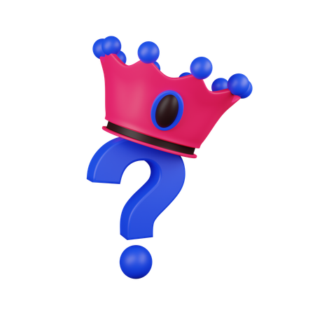 Question crown  3D Icon