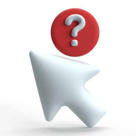 Curseur de question  3D Icon