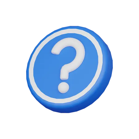 Aide / Question  3D Icon