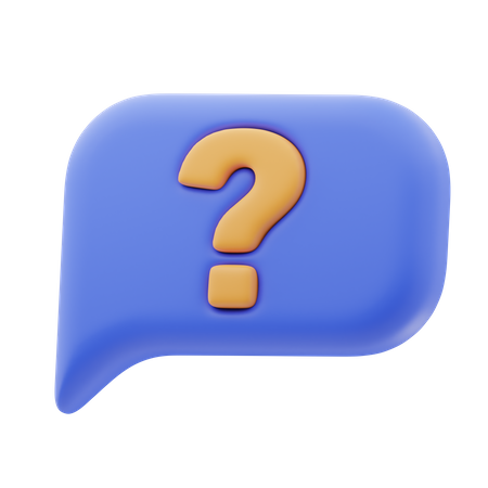 Question de dialogue  3D Icon