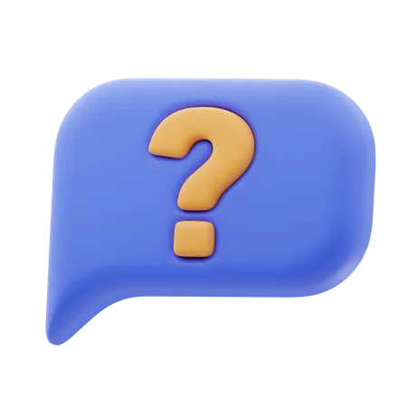 Question de dialogue  3D Icon